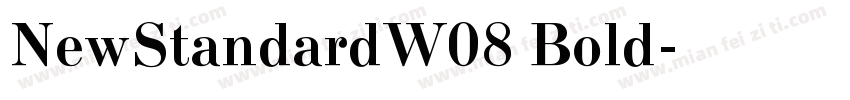 NewStandardW08 Bold字体转换